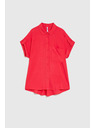 Moodo Червена риза с къс ръкав