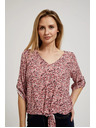 Moodo Розова блуза с връзване