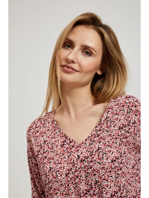 Moodo Розова блуза с връзване