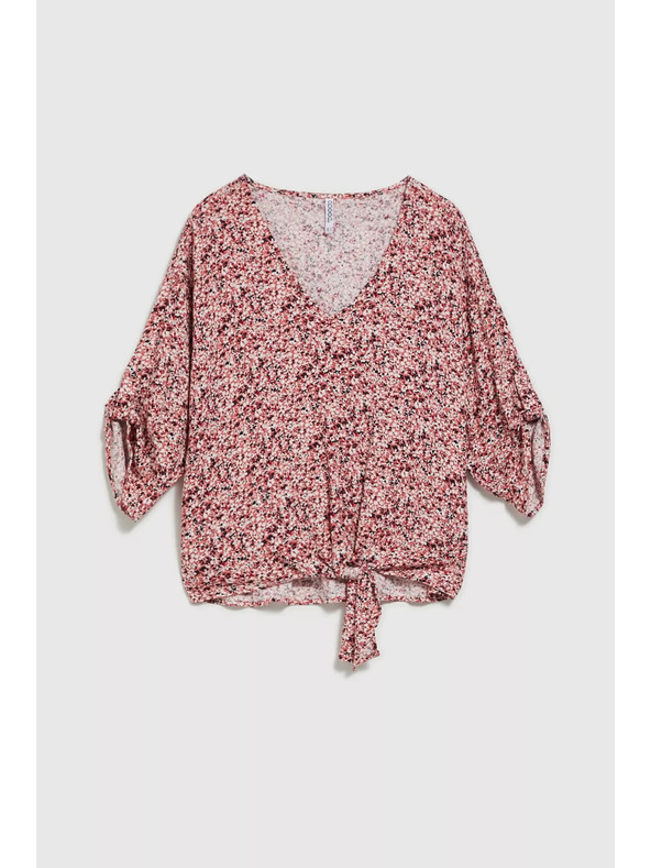 Moodo Розова блуза с връзване
