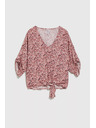 Moodo Розова блуза с връзване