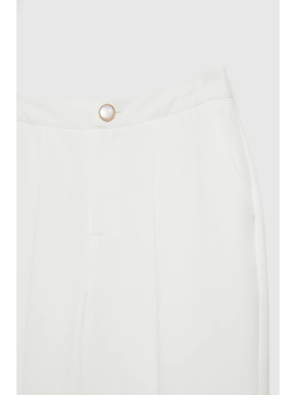 Moodo Бели прави панталони Moodo