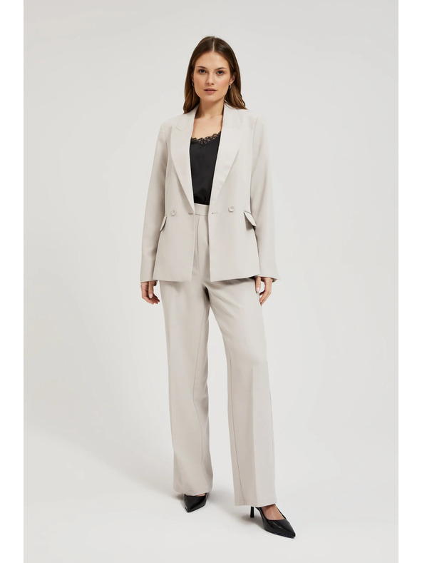 Moodo Сиви официални дамски панталони