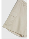 Moodo Кремави къси панталони с джобове