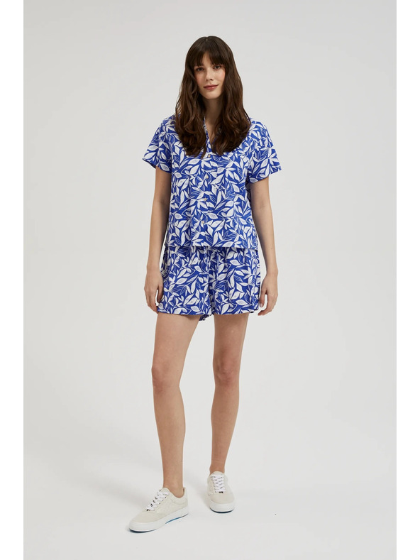 Moodo Сини-бели къси панталони Moodo