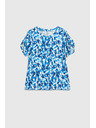 Moodo Синя щампована блуза