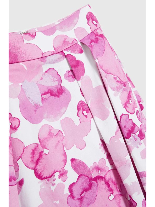 Moodo Розова плисирана пола