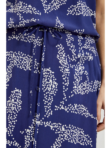 Moodo Синя щампована свободна пола