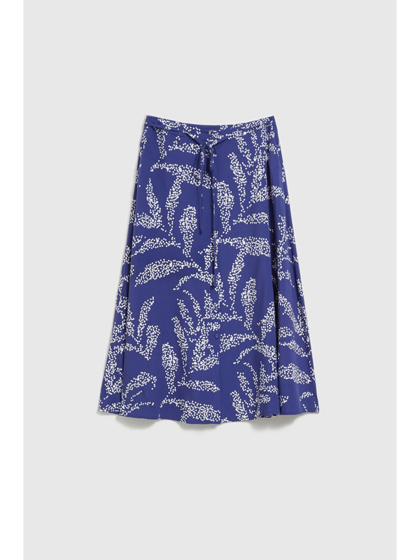 Moodo Синя щампована свободна пола
