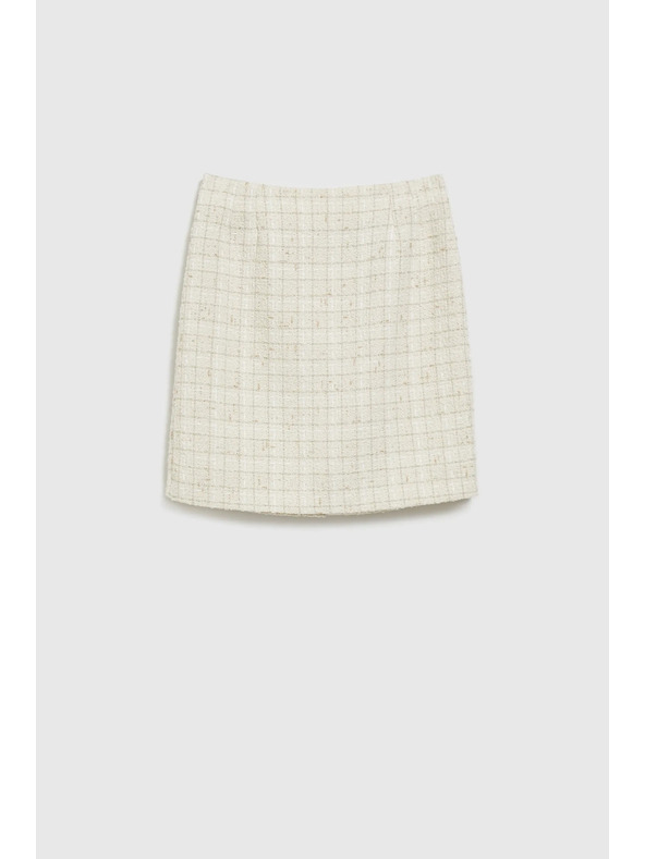 Moodo Кремава карирана прилепнала пола