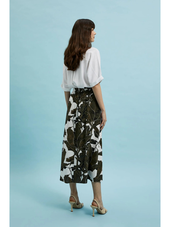 Moodo Каки щампована свободна пола