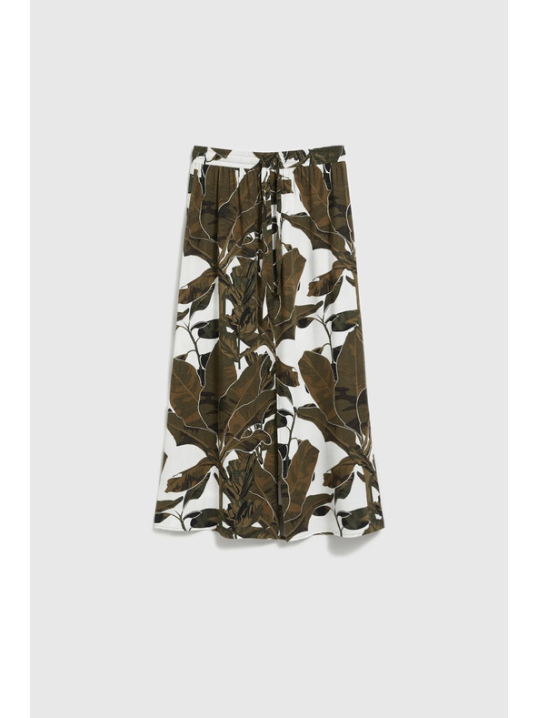 Moodo Каки щампована свободна пола