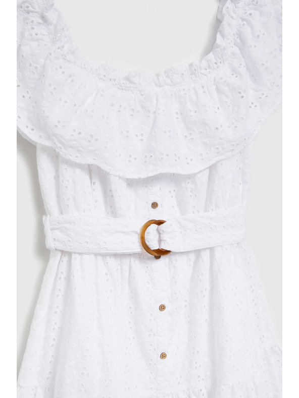 Moodo Дълга рокля със спаднали рамене