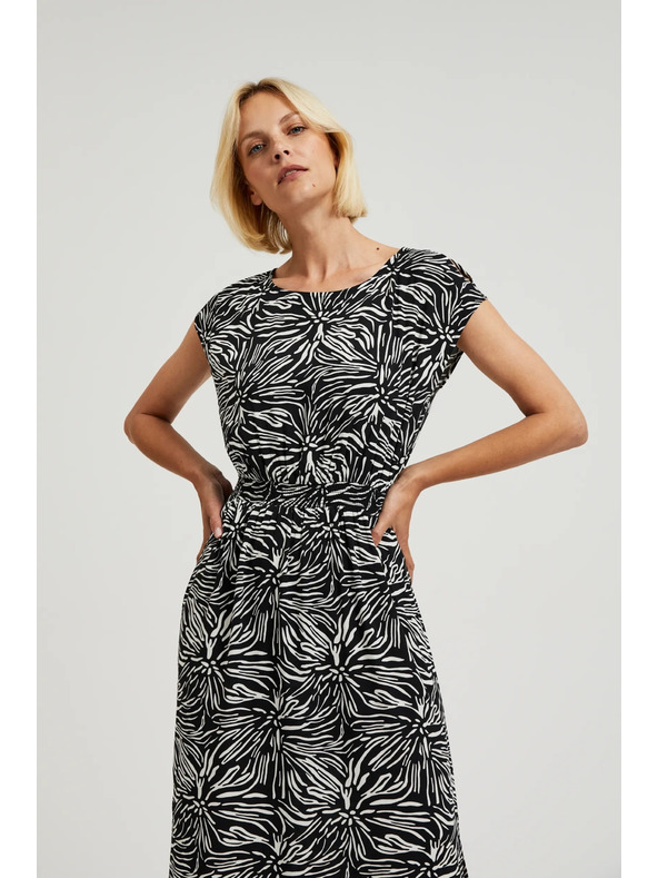 Moodo Щампована дълга рокля с цепка