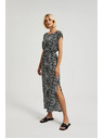Moodo Щампована дълга рокля с цепка