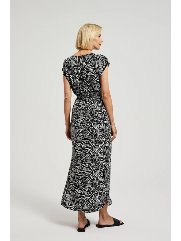 Moodo Щампована дълга рокля с цепка