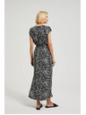 Moodo Щампована дълга рокля с цепка