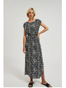Moodo Щампована дълга рокля с цепка