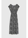 Moodo Щампована дълга рокля с цепка