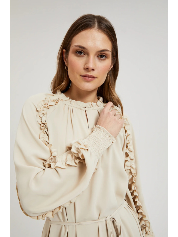 Moodo Кремави макси рокли