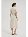 Moodo Бежова рокля с колан