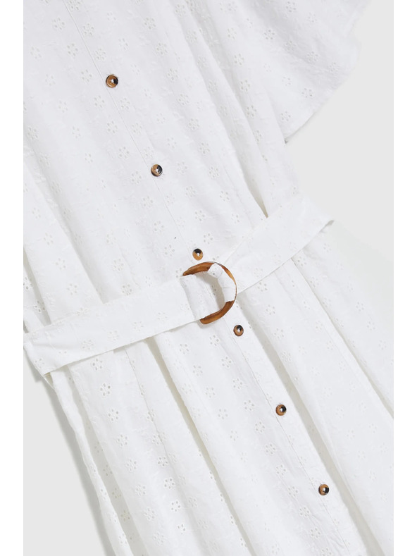 Moodo Къса ризова рокля с колан