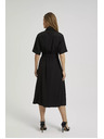 Moodo Черна ризова рокля
