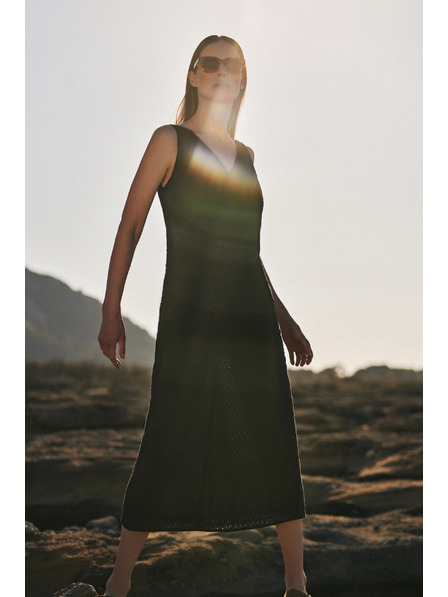 Moodo Черна рокля на презрамки