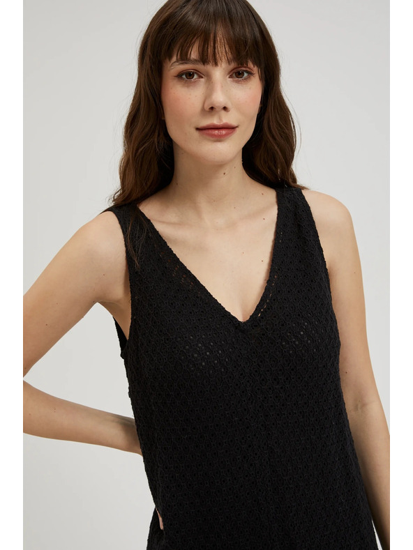 Moodo Черна рокля на презрамки