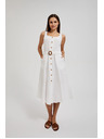 Moodo Бяла рокля на презрамки