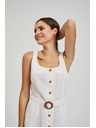 Moodo Бяла рокля на презрамки
