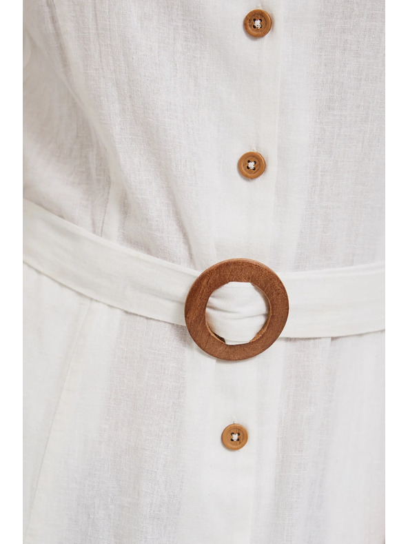 Moodo Бяла рокля на презрамки