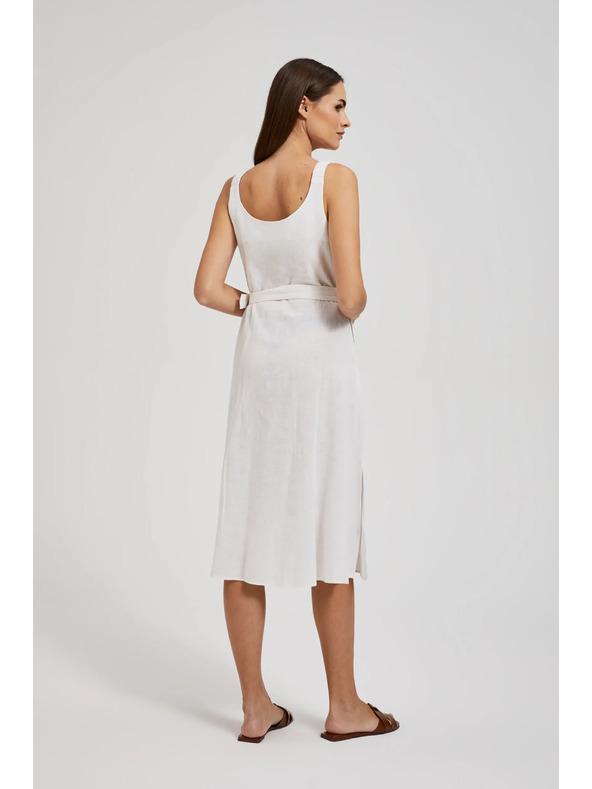 Moodo Бяла рокля на презрамки