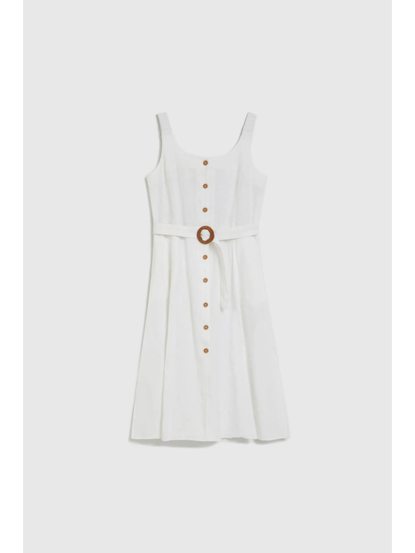 Moodo Бяла рокля на презрамки