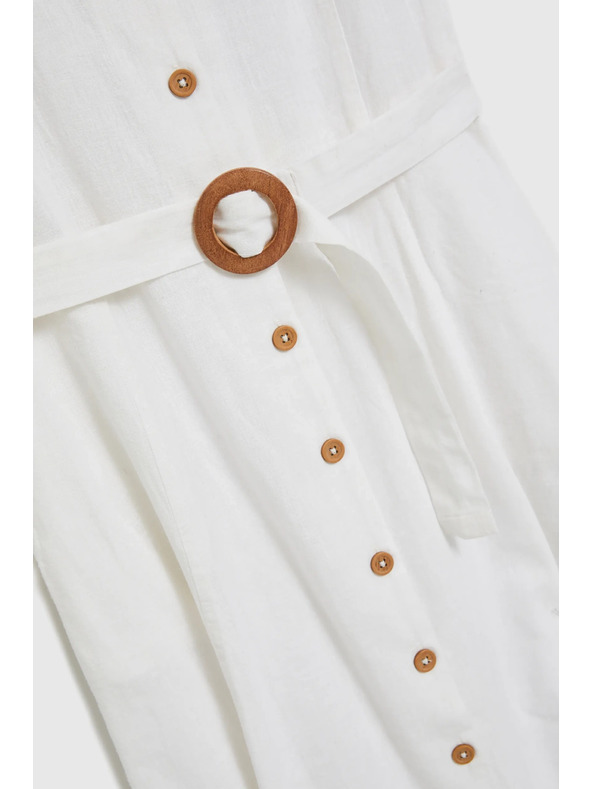 Moodo Бяла рокля на презрамки