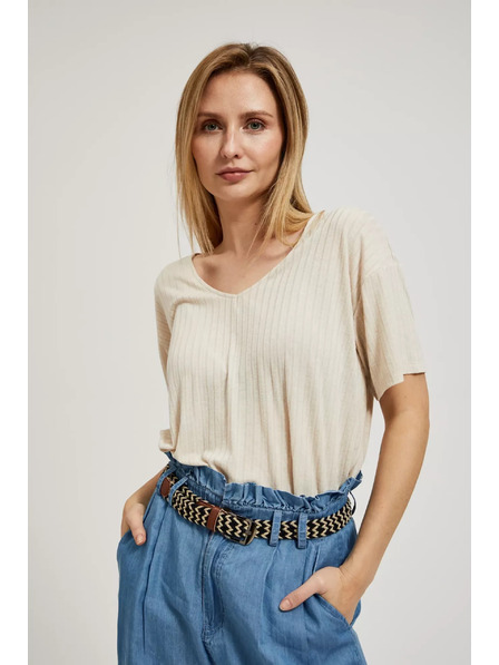 Moodo Кремава свободна блуза