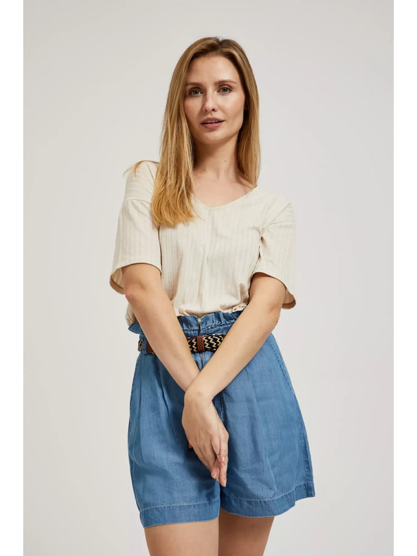 Moodo Кремава свободна блуза