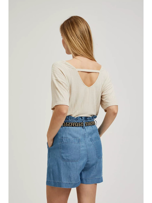 Moodo Кремава свободна блуза