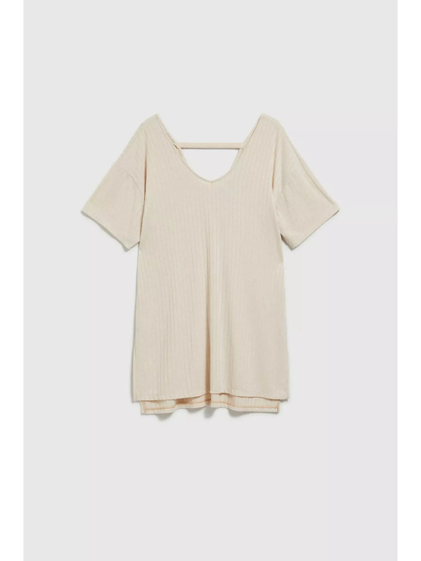 Moodo Кремава свободна блуза