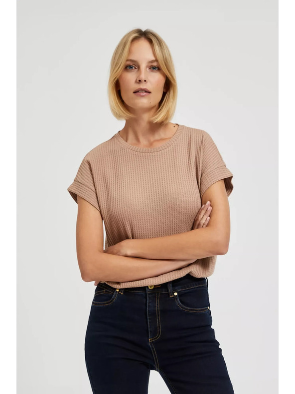 Moodo Светлокафява блуза