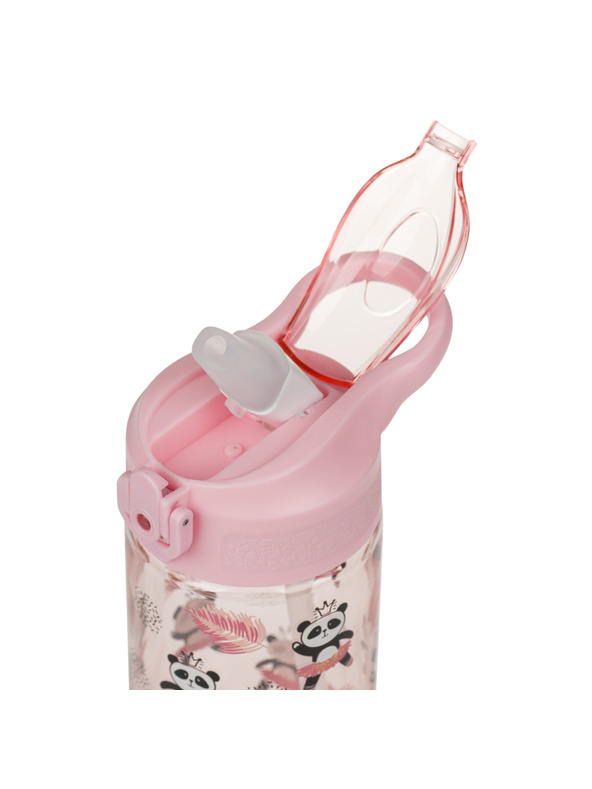 BAAGL  BAAGL Тританова бутилка за пиене с сламка Панда 500 мл