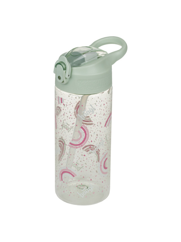 BAAGL  BAAGL Тританова бутилка за пиене с сламка Дъга 500 мл