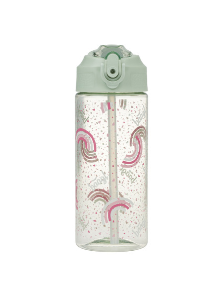 BAAGL  BAAGL Тританова бутилка за пиене с сламка Дъга 500 мл
