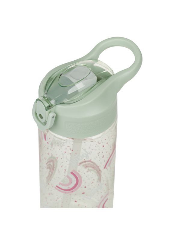 BAAGL  BAAGL Тританова бутилка за пиене с сламка Дъга 500 мл