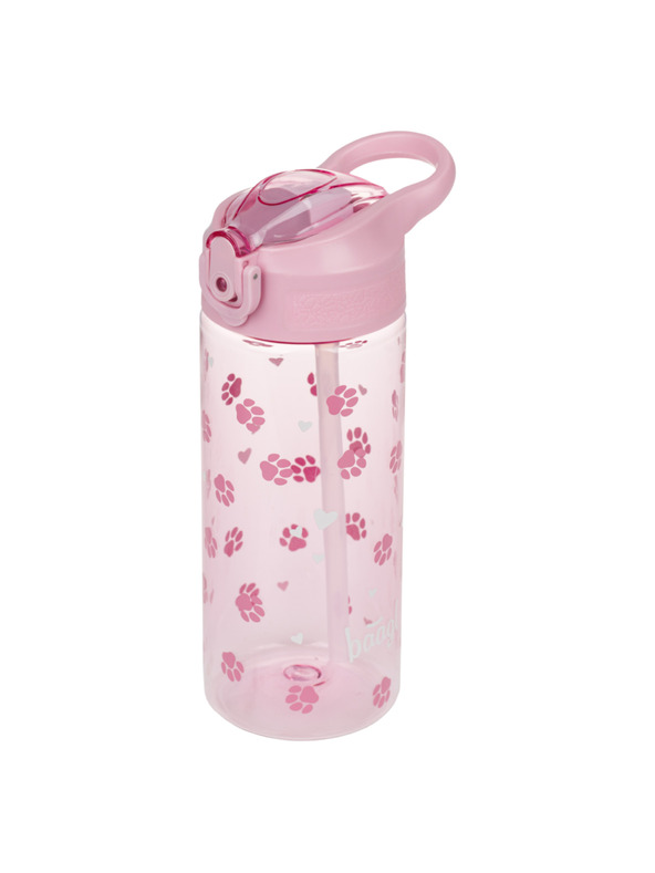 BAAGL  BAAGL Тританова бутилка за пиене с сламка Лапи 500 мл