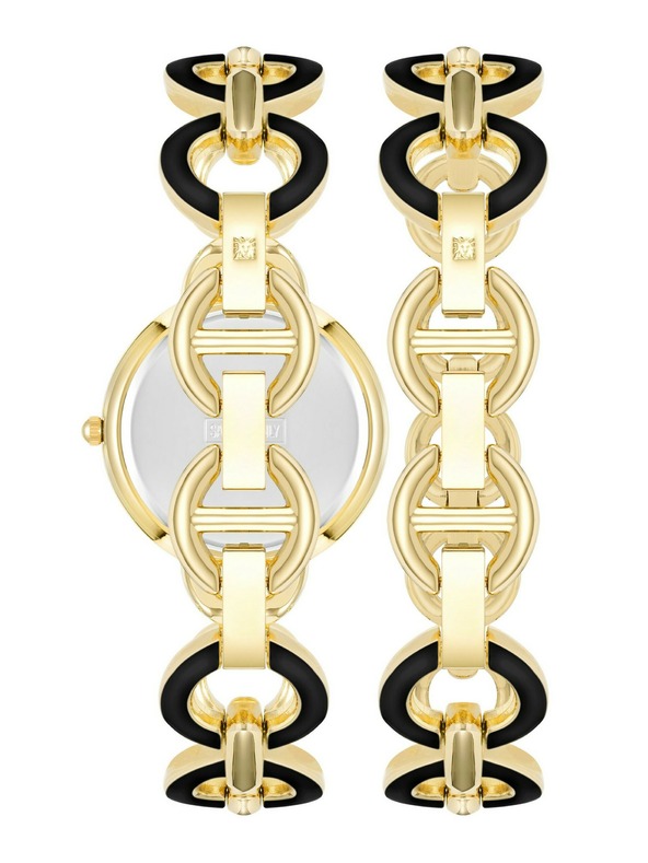 Anne Klein Подаръчен комплект часовник и гривна Anne Klein AK/4066BKST