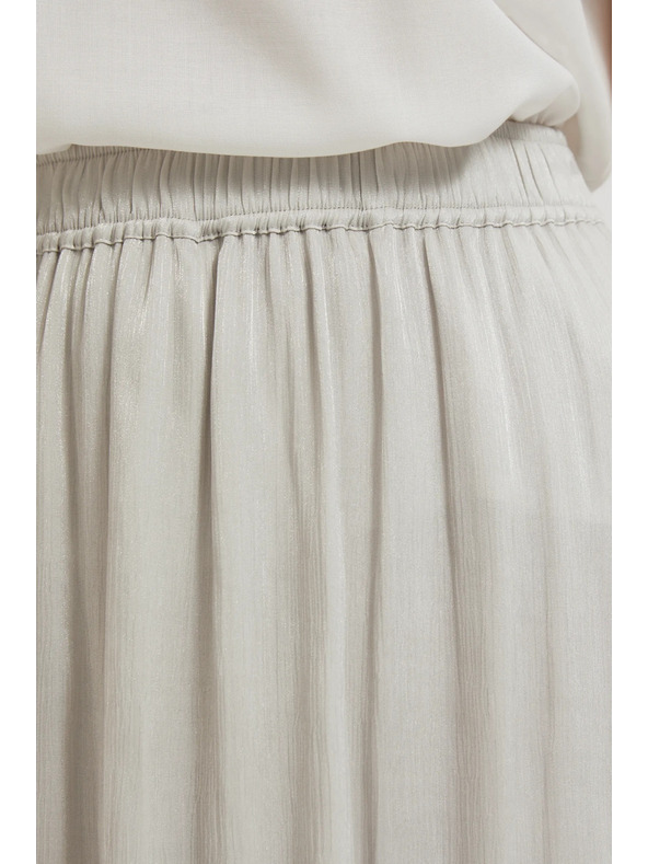 Moodo Сива плисирана пола