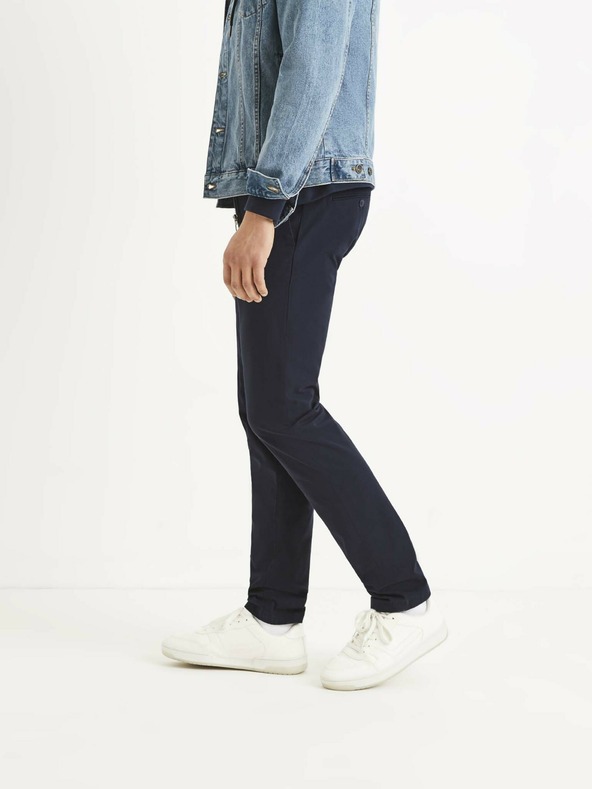 Celio Тъмно сини мъжки панталони Celio