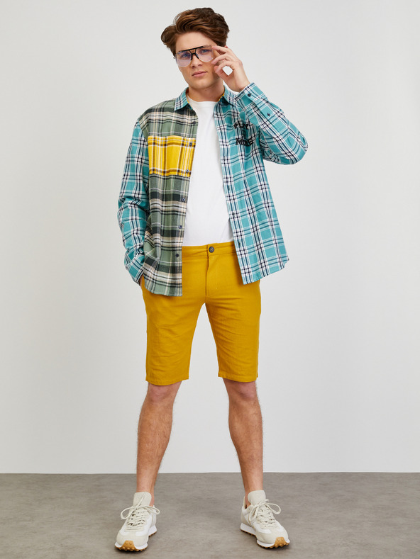 ZOOT.lab Жълти мъжки къси панталони тип "чино" ZOOT.lab Gavin