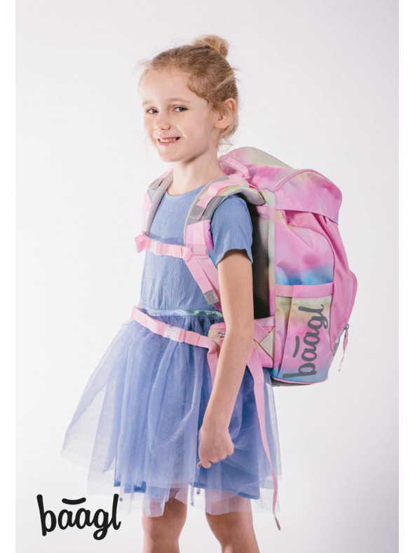 BAAGL  BAAGL Училищна раница Airy Rainbow Еднорог